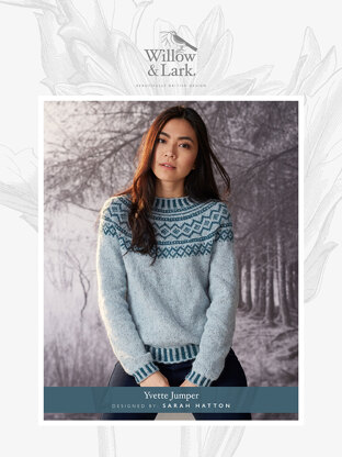 "Yvette Jumper" - Jumper Knitting Pattern For Women in Willow and Lark Woodland