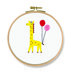 DMC Which one? Giraffe (printed fabric, 7" hoop) Embroidery Kit -  35cm x 35cm 