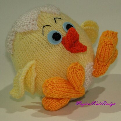 Billy the chick - Magicalknit knitting pattern