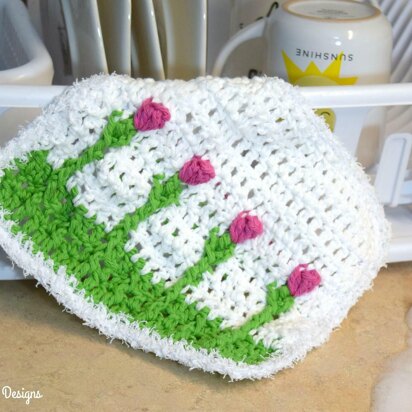 Spring Tulips Washcloth