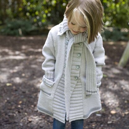 Cissi Swing Coat - Coat Knitting Pattern For Girls in MillaMia Naturally  Soft Merino