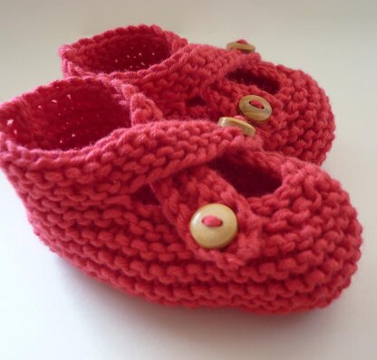 Brooke - Crossover Button Fastening Baby Shoes