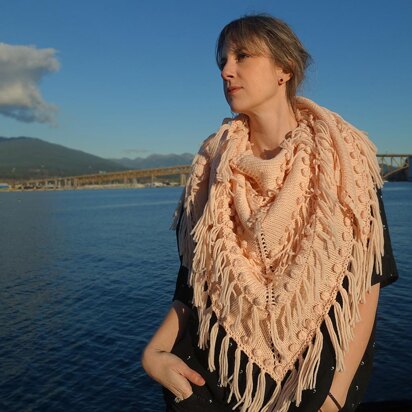 Peaches Shawl - knitting pattern