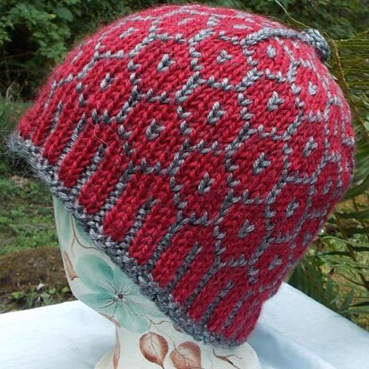Spanish Tile Hat - knitting pattern