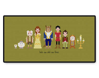 Beauty and the Beast Ball Gown - PDF Cross Stitch Pattern