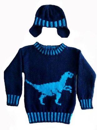 Velociraptor Dinosaur Sweater