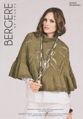 Poncho in Bergere de France Pure Nature - 33979
