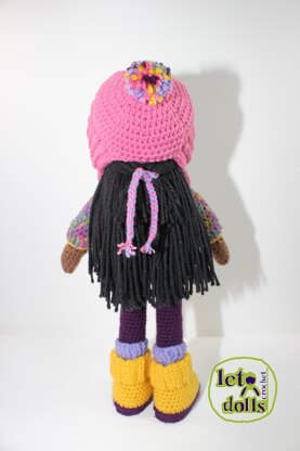 Crochet Doll Pattern, Maris Doll, Amigurumi Doll Pattern, PDF in English,  Spanish 