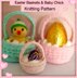 Easter Baskets and Baby Chick Knitting Pattern