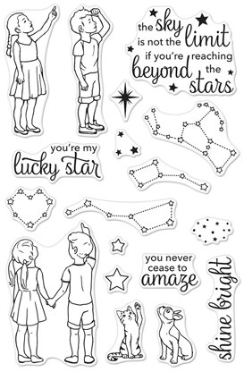 Hero Arts Clear Stamps 4"X6" - Lucky Star