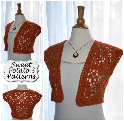 Cropped Motif Cardigan