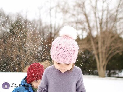 Chunky Cabled Heart Hat