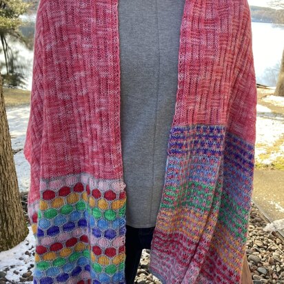 Land of Oz Wrap - knitting pattern