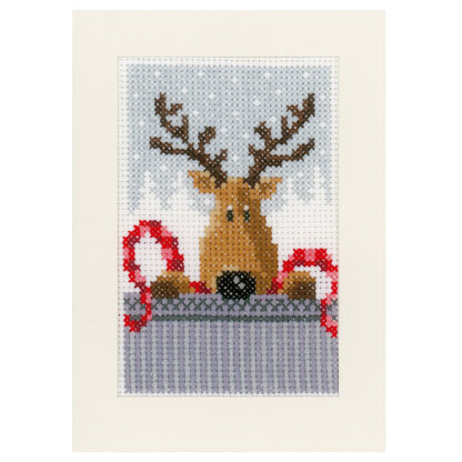 Vervaco Christmas Buddies (Greetings Cards) Pack of 3 Cross Stitch Kit - 10cm x 15cm