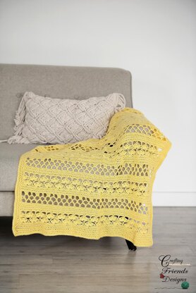 Sunny Garden Trellis Blanket