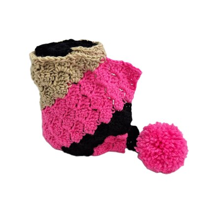 Pink Mouse Scarf C2C