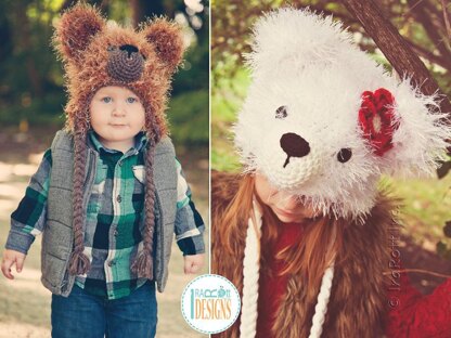 Fluffy the Classic Bear Hat Crochet Pattern