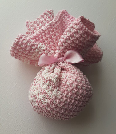 Angel wings washcloth #3