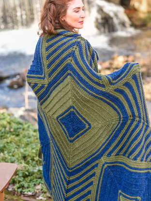 Ailis Throw in Berroco Lanas Quick - Downloadable PDF