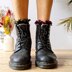 Frill Me Boot Toppers US crochet terms