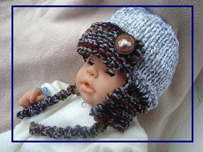 633 KNIT Aviator Hat, Baby to Adult, Unisex