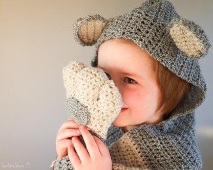 Bear Hugs Hood & Scarf - Crochet Pattern