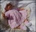 Leaves and Bobbles Dress Set 16-22” doll or preemie-3m+ baby