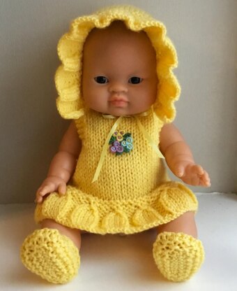 32cm Doll Spring Dress Set