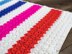 Sassy Rose Sedge Stitch Crochet Blanket