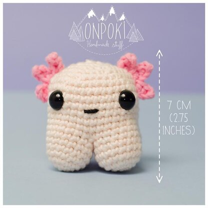 DIY Amigurumi Crochet Kit Little Axolotl / Craft Project Crochet Axolotl /  Handmade Axolotl / -  Norway