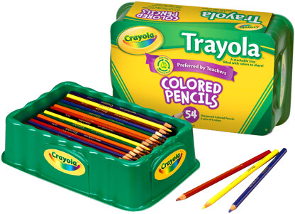 Crayola Trayola Colored Pencils - 54/Pkg