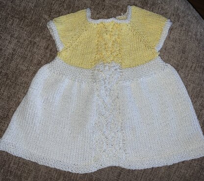 lemon sherbert lacy leaf dress