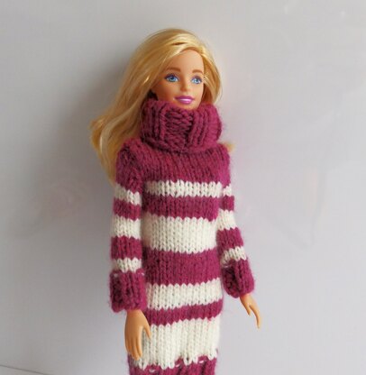 Color Lines Barbie Dress