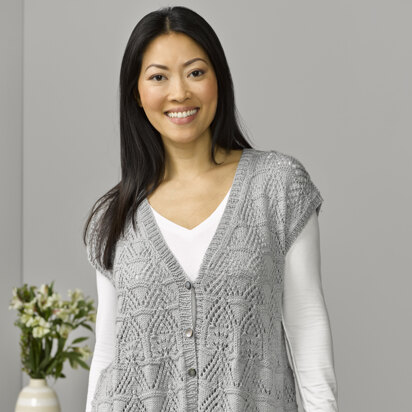 925 Tamarind - Waistcoat Knitting Pattern for Women in Valley Yarns Conway - knitting pattern