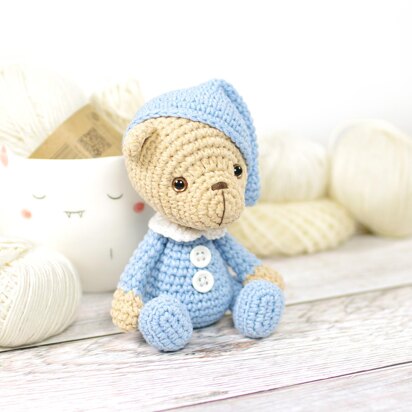 Big Little Ever Bear Knotted Lovey Crochet Bear PATTERN Teddy Bear, Polar  Bear and Panda Bear 