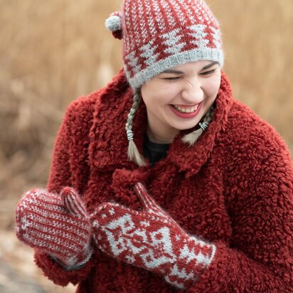 Wolfeboro Mittens and Hat