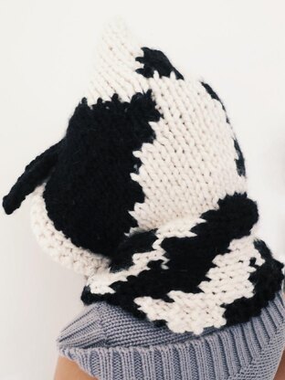 Caldwell the Cow Hooded Scarf