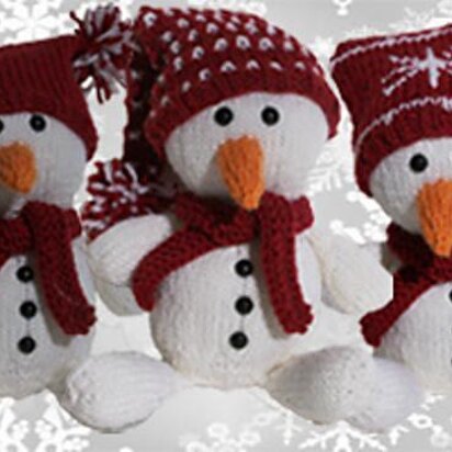 Flurry the Snowman - knitting pattern