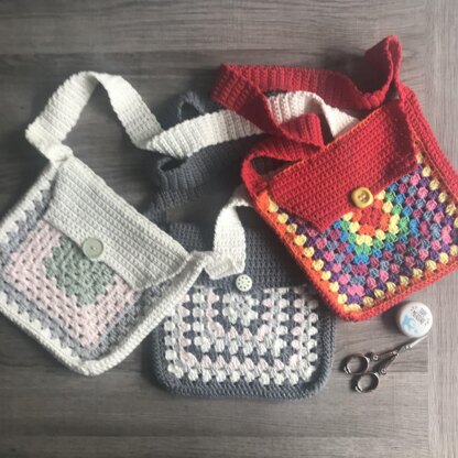 Needlepoint Tapestry Bag Kit Granny Squares Bag 