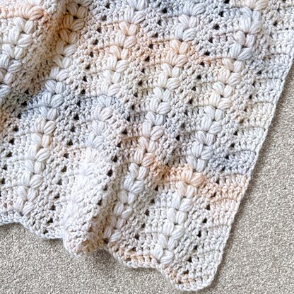 Puff Ripple Baby Blanket Pattern