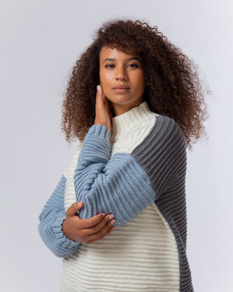 Molly Sweater - Sweater Knitting Pattern For Women in MillaMia Naturally Soft Aran