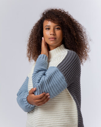 Molly Jumper - Knitting Pattern For Women in MillaMia Naturally Soft Aran