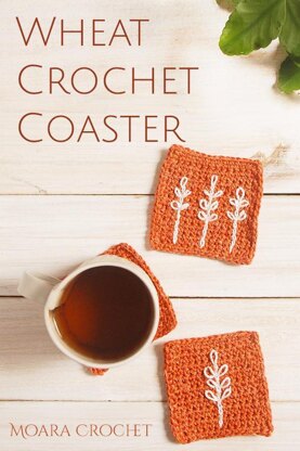 Wheat Crochet Coaster