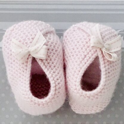 Pink Baby Booties