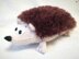 Original Knitting Patterns - knit hedgehog-pillow for children's room decor