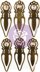Prima Marketing Prima Art Daily Planner Bookmark Clips 6/Pkg - Vintage