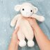 Sheep lovey, amigurumi snuggler
