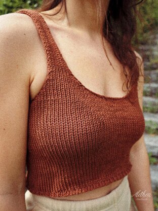 SUNRISE Tank Top 1.0 || knit tank top, basic, wide neckline.