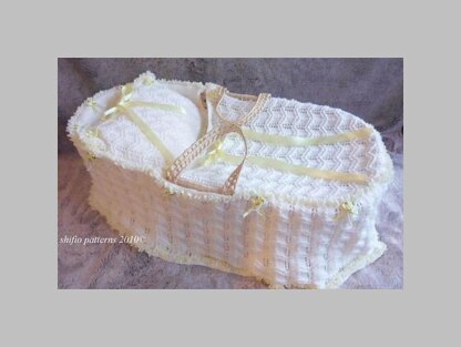 Moses Basket Cover Knitting Pattern #168