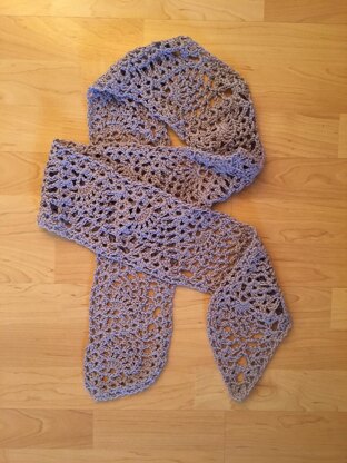 Purple Pineapples Scarf